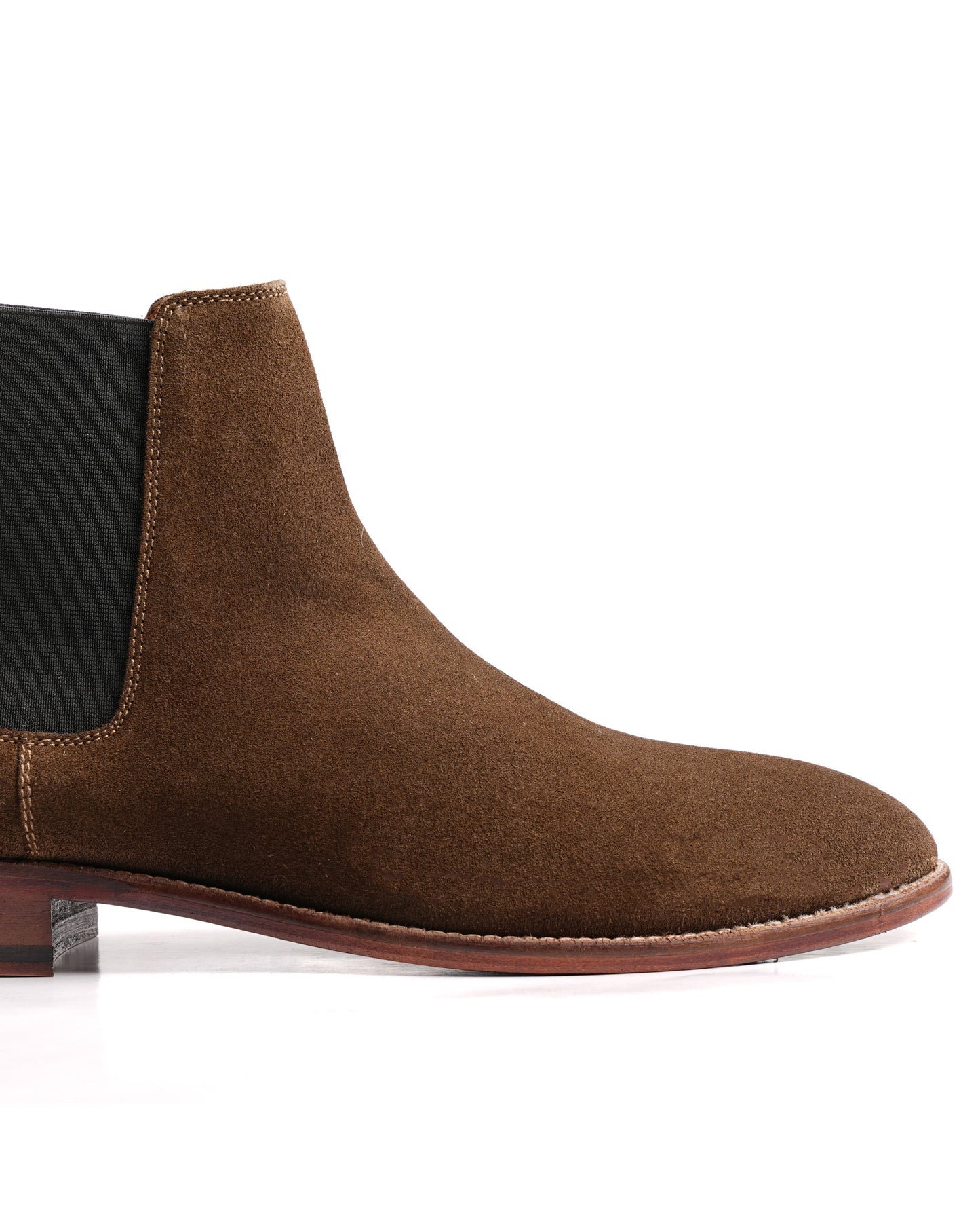 Lux Suede Chelsea Boots - Olive