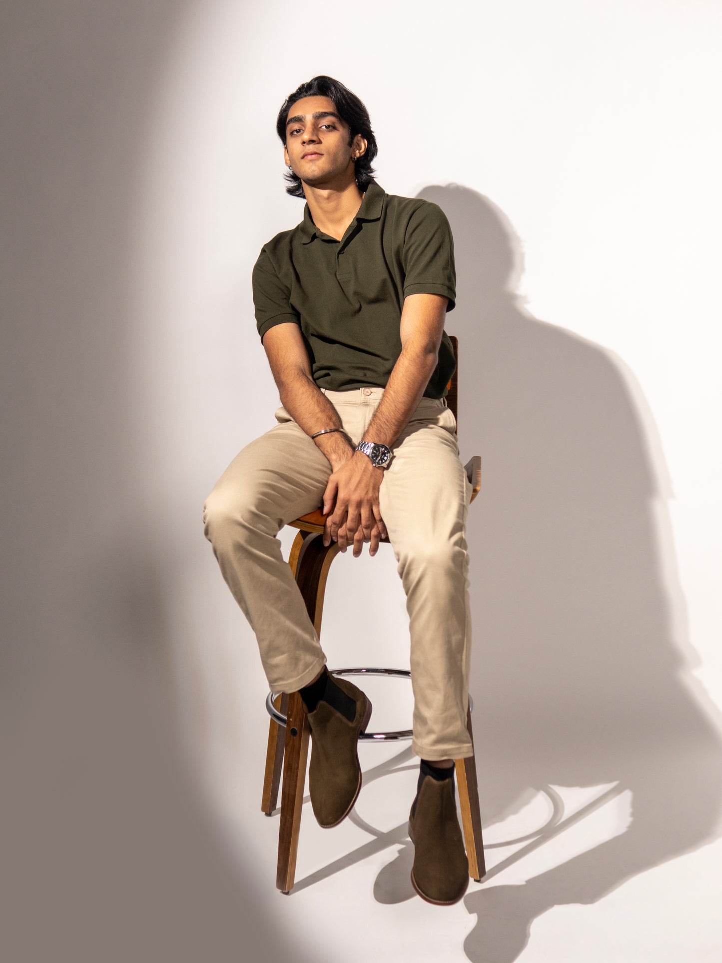 Lux Suede Chelsea Boots - Olive