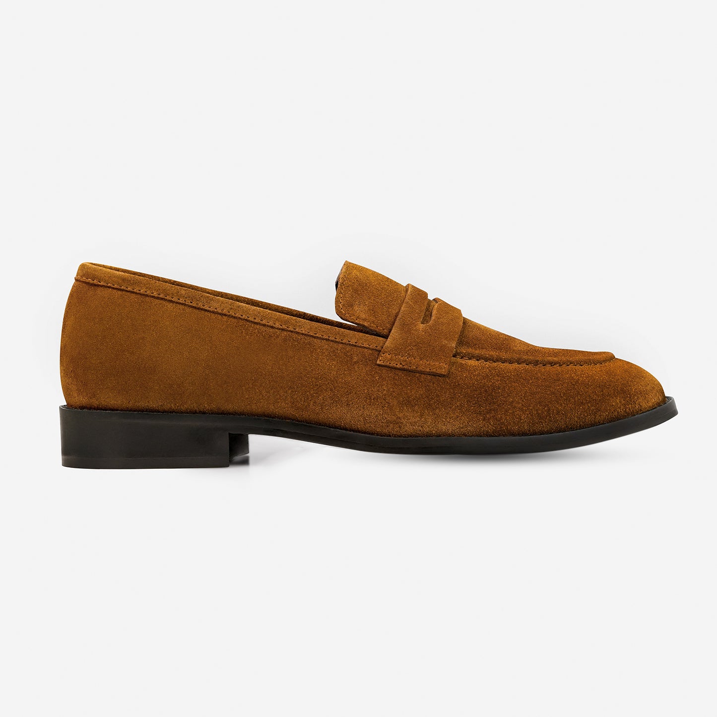 Amalfi Luxe Suede Penny Loafers - Tan