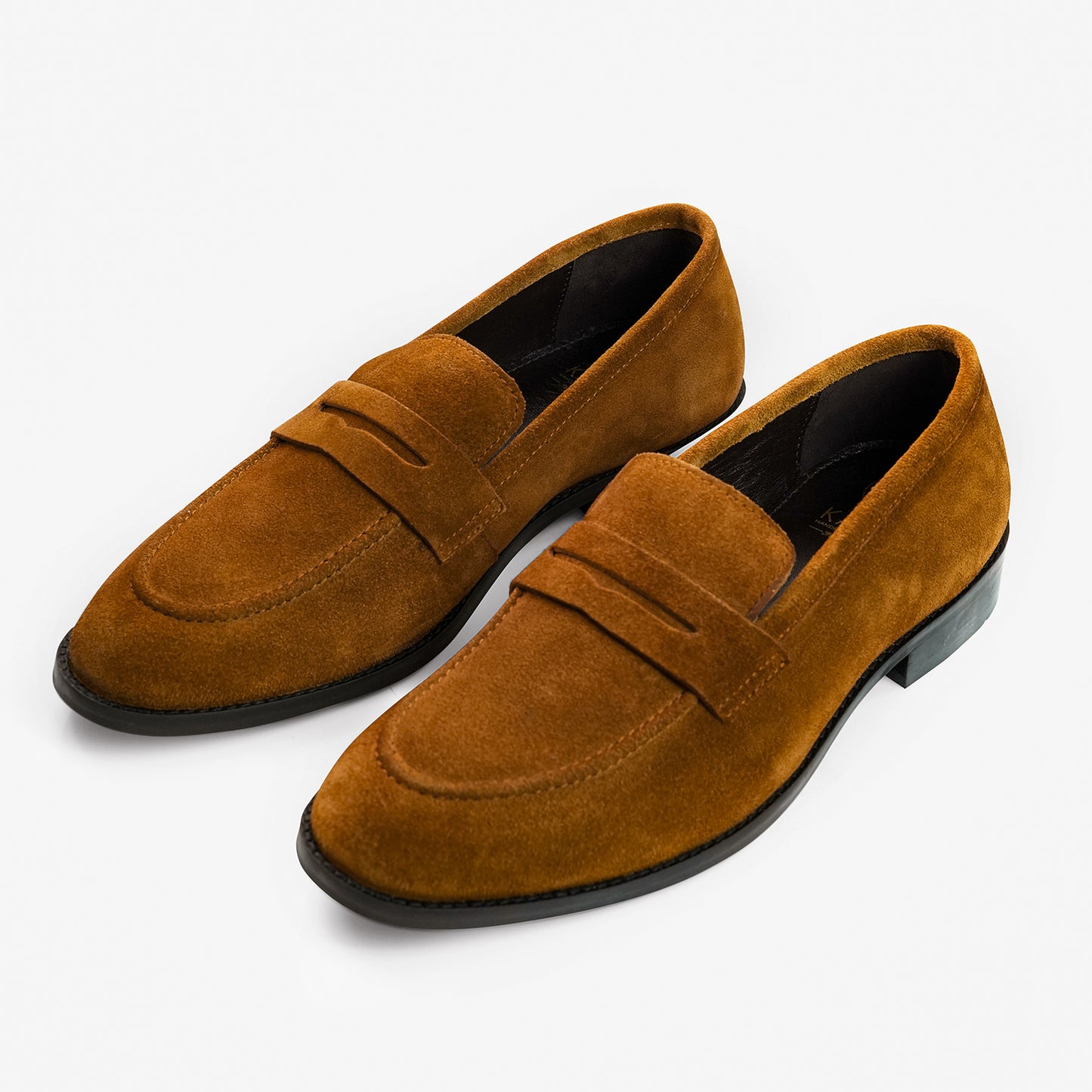 Amalfi Luxe Suede Penny Loafers - Tan