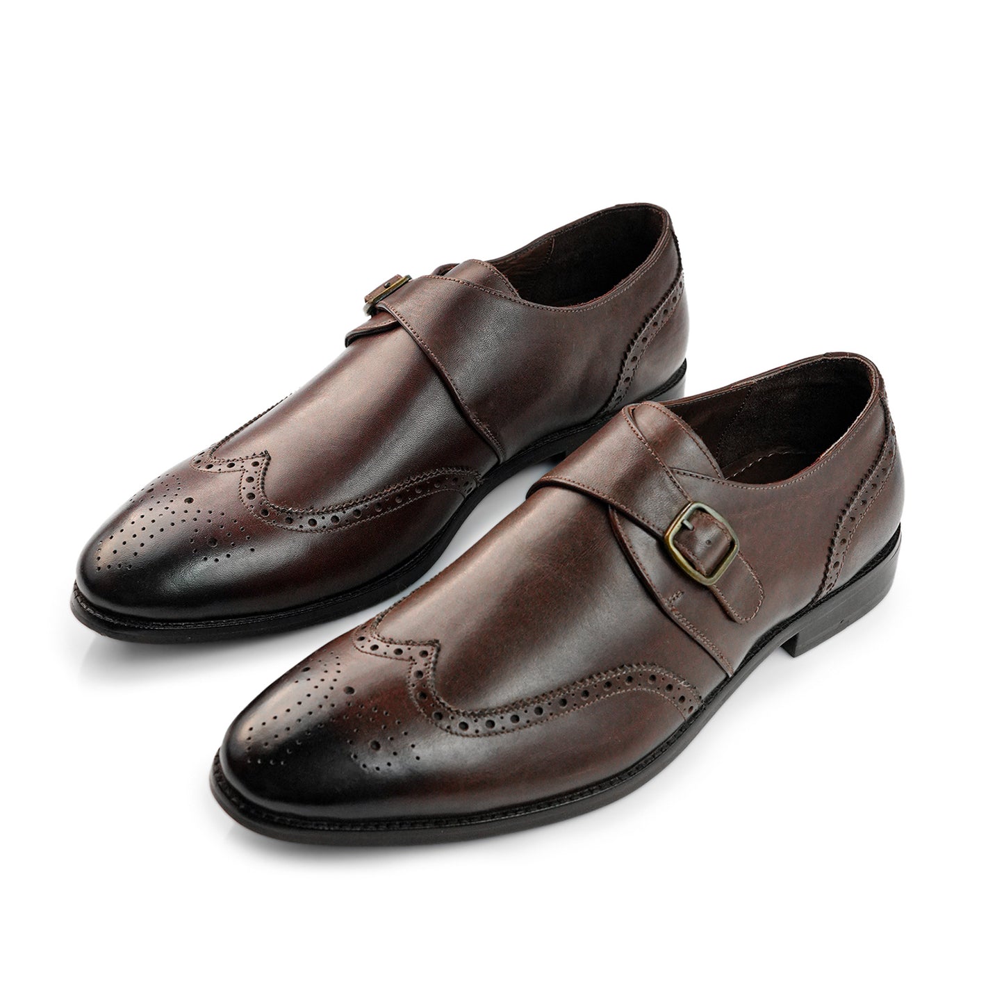 Monaco Poise Single Strap Monk - Brown