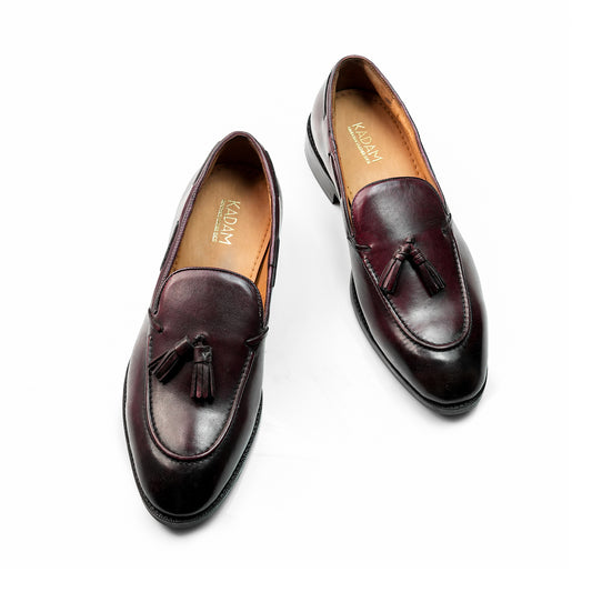 Amalfi Vivo Tassel Loafers - Burgundy