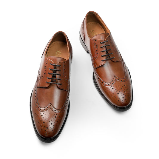 Wingtip Derby Shoe - Brown