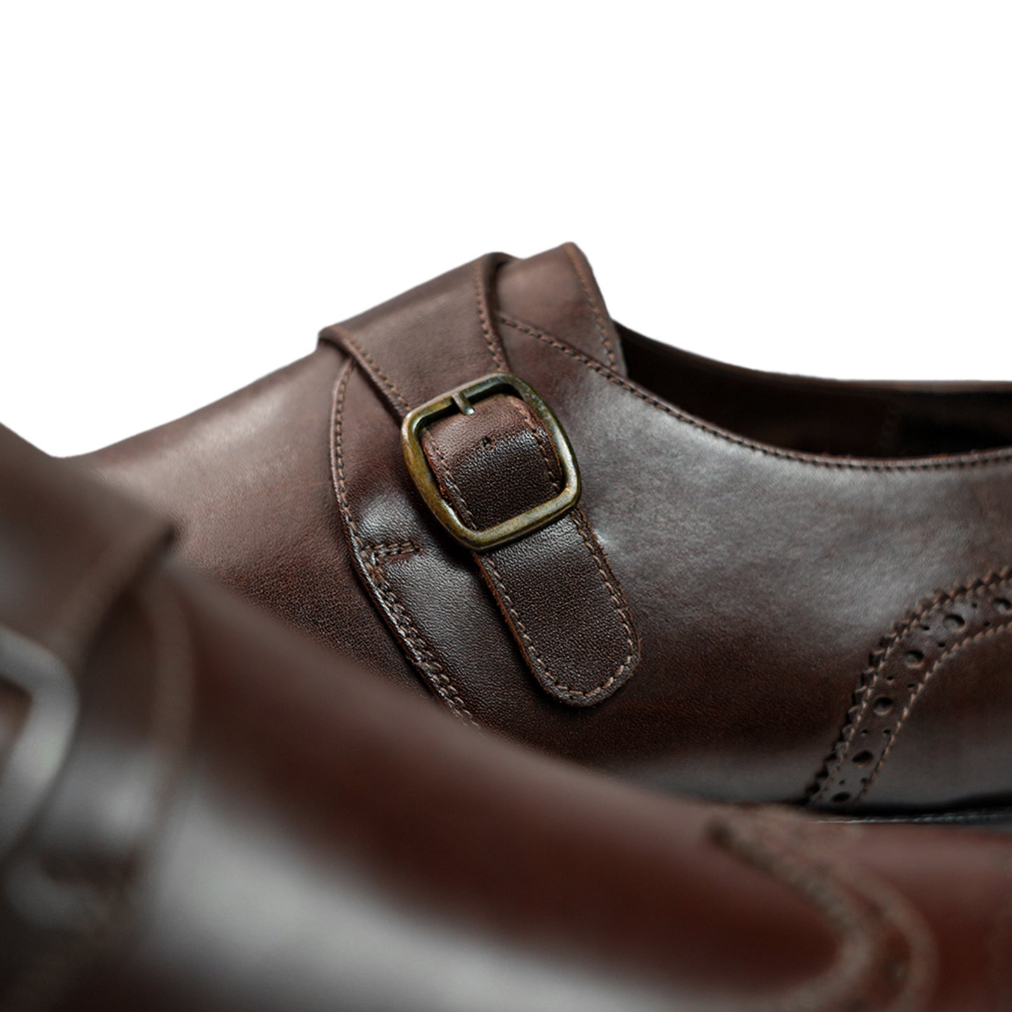 Monaco Poise Single Strap Monk - Brown