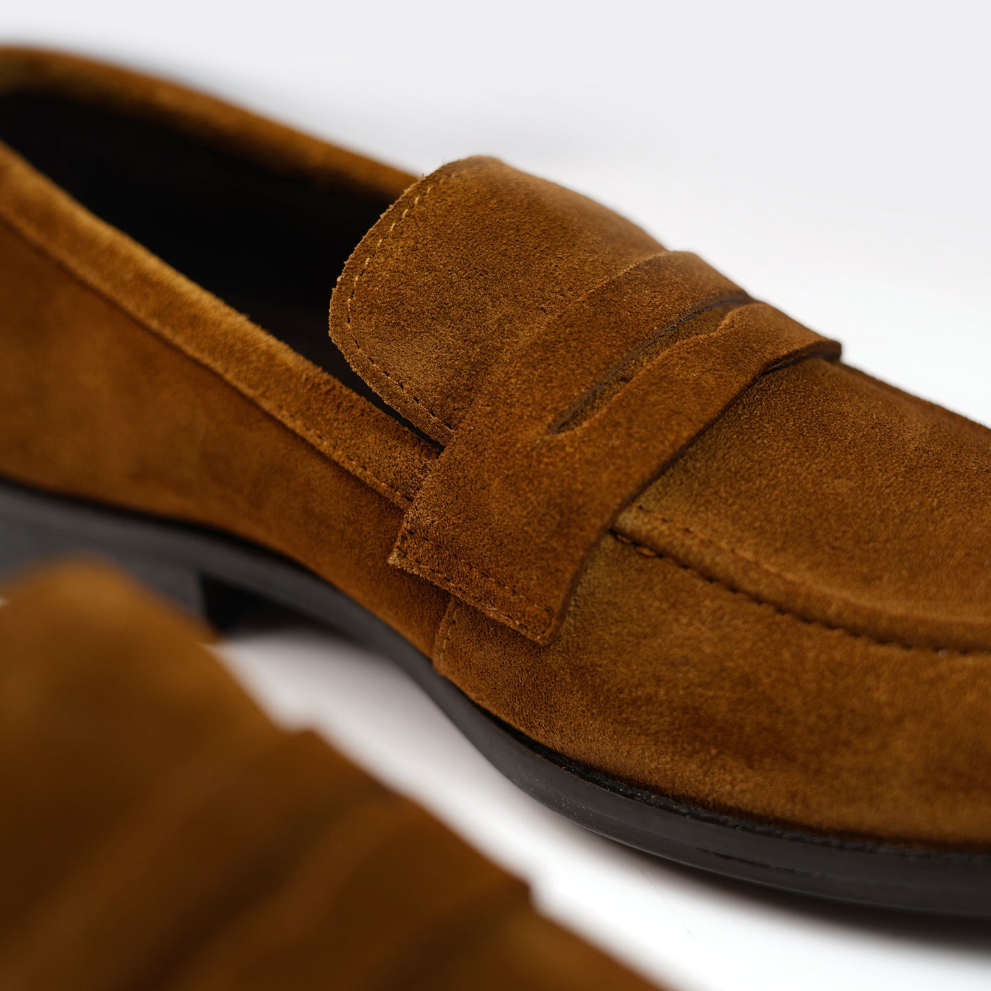 Amalfi Luxe Suede Penny Loafers - Tan